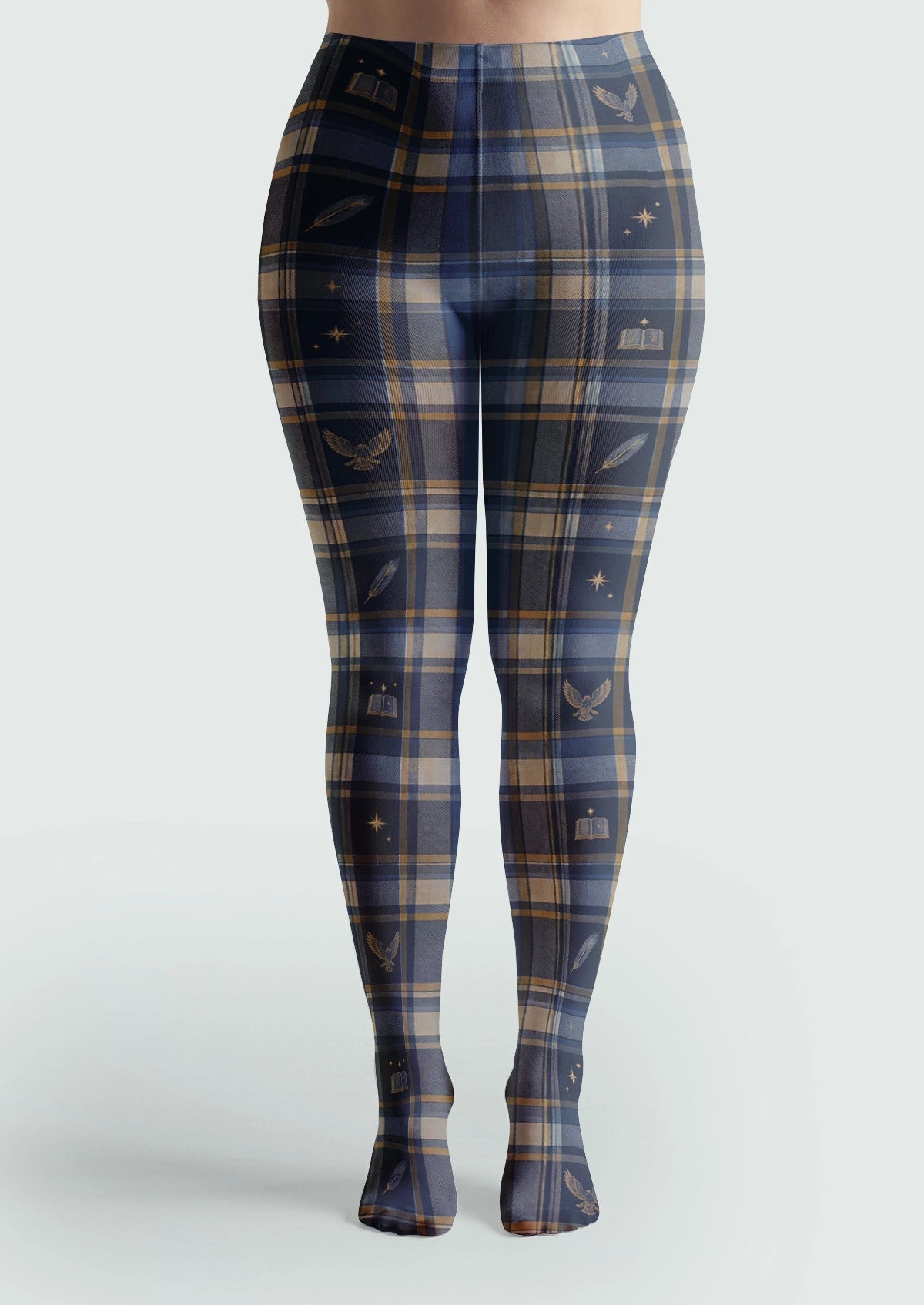 Blue Magic Academy Plaid Tights