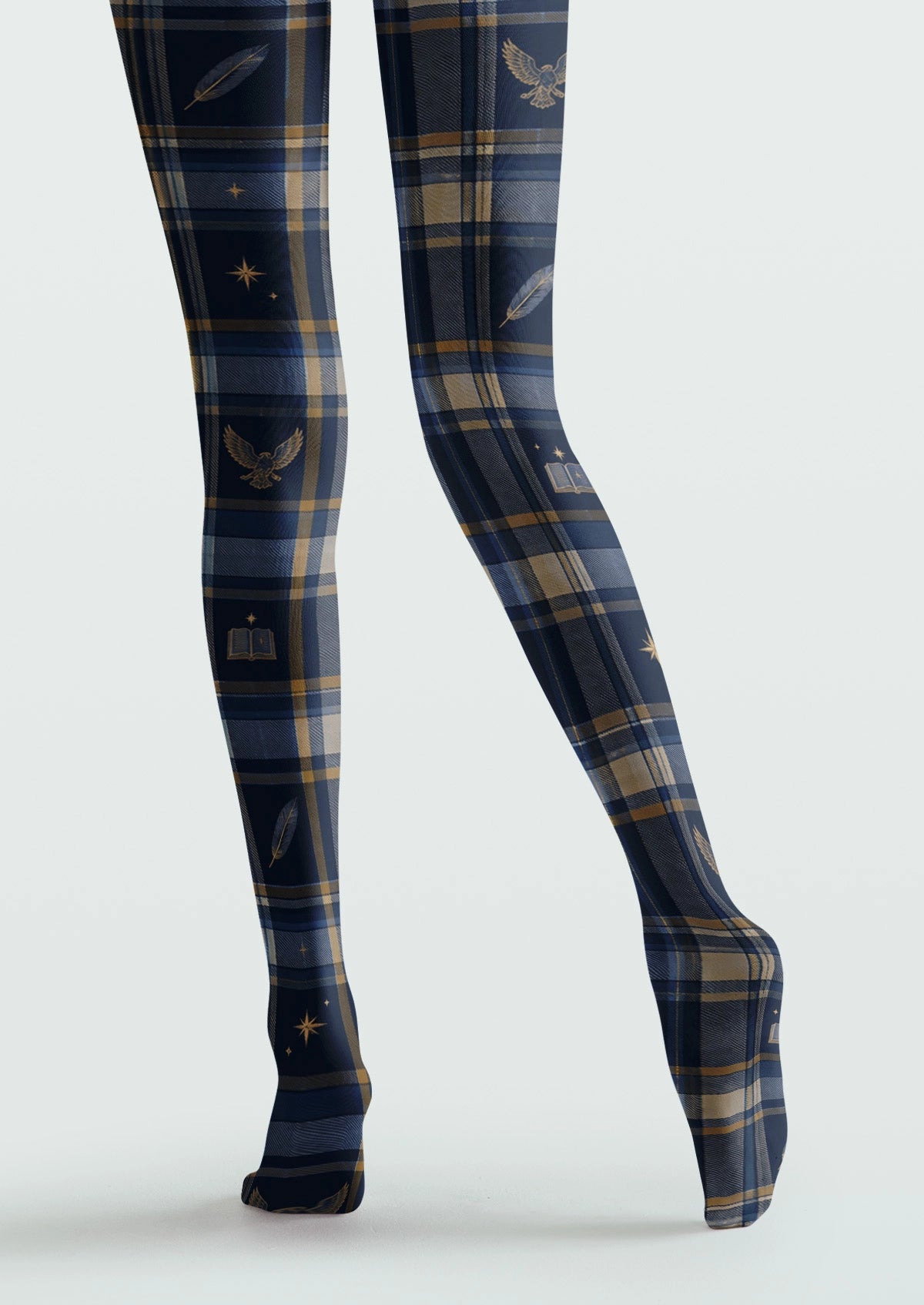 Blue Magic Academy Plaid Tights
