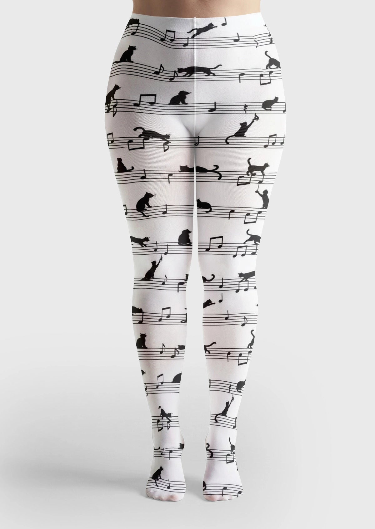 White Cat Sheet Music Tights
