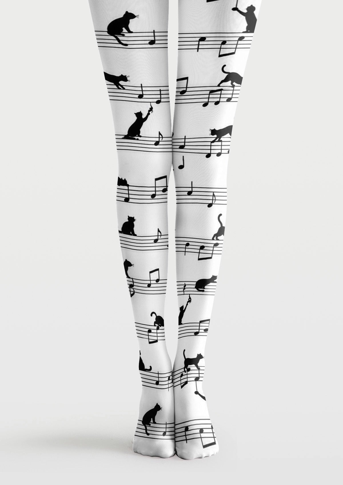 White Cat Sheet Music Tights