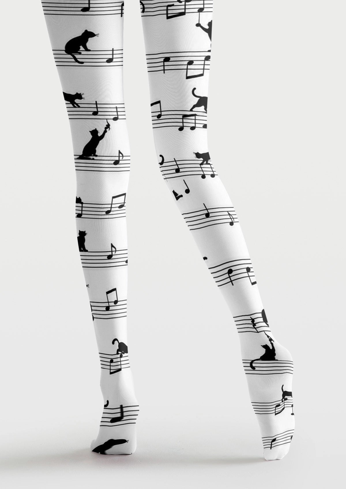 White Cat Sheet Music Tights