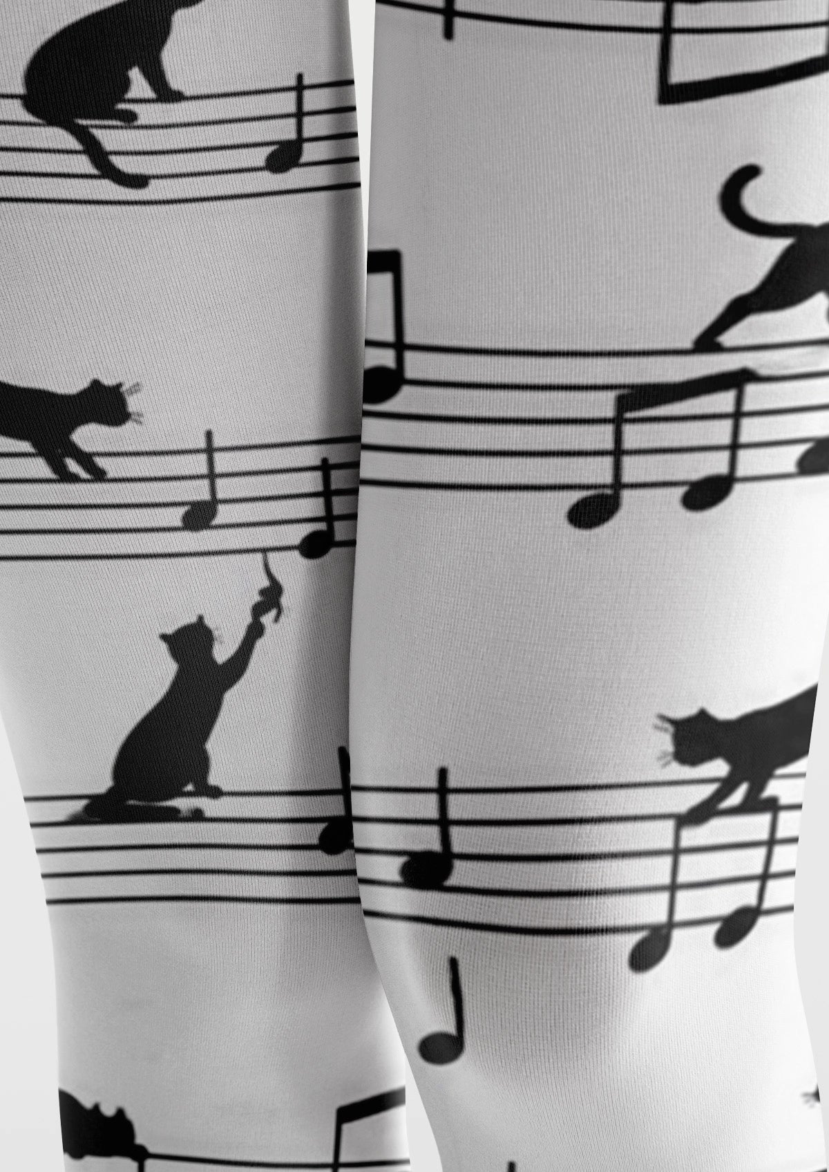 White Cat Sheet Music Tights