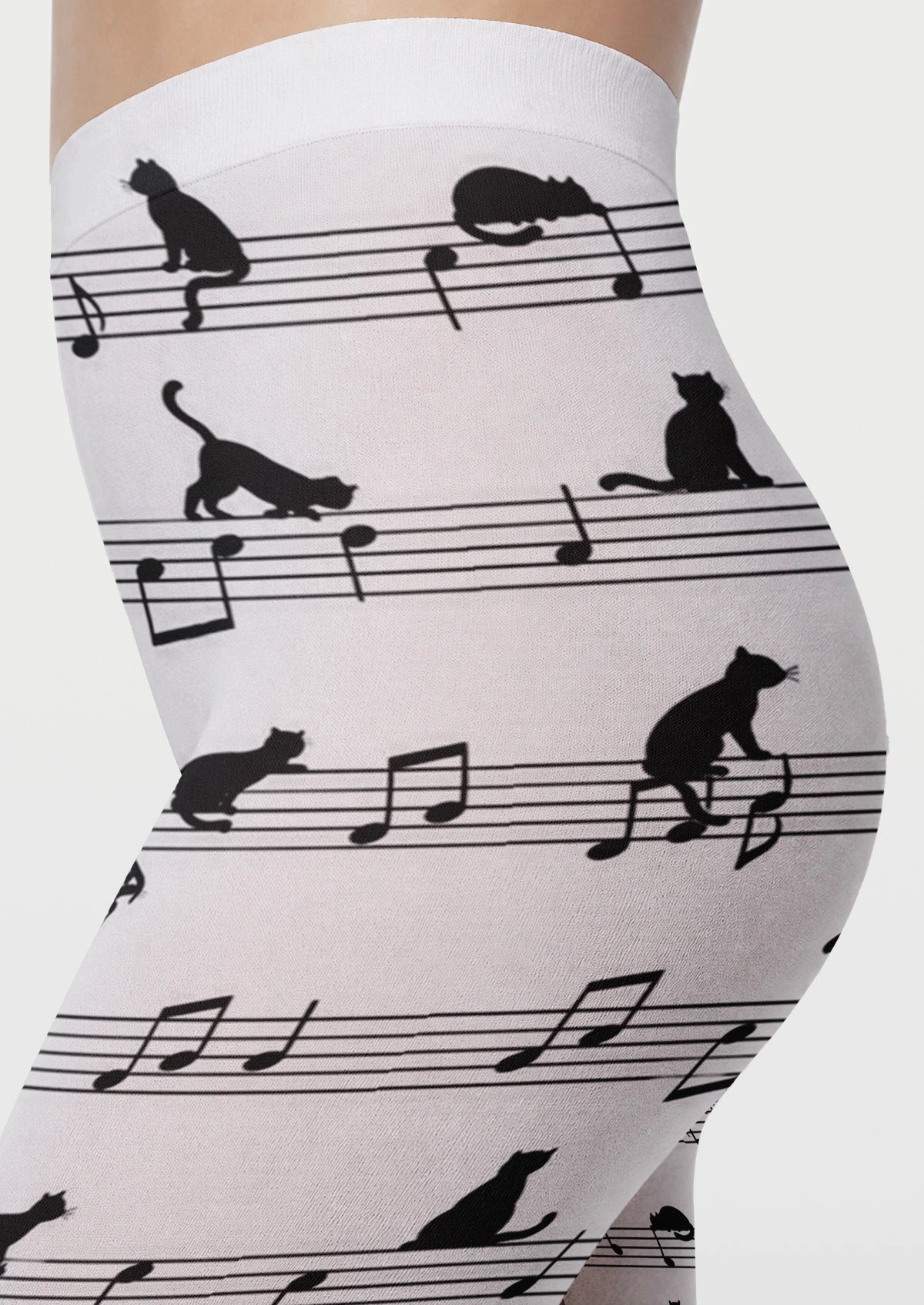 White Cat Sheet Music Tights