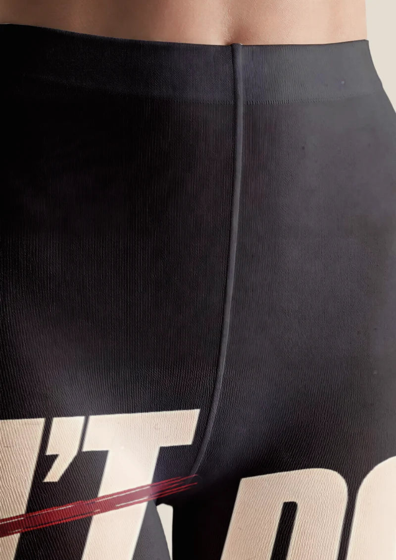 Black Create Your Own Path Tights