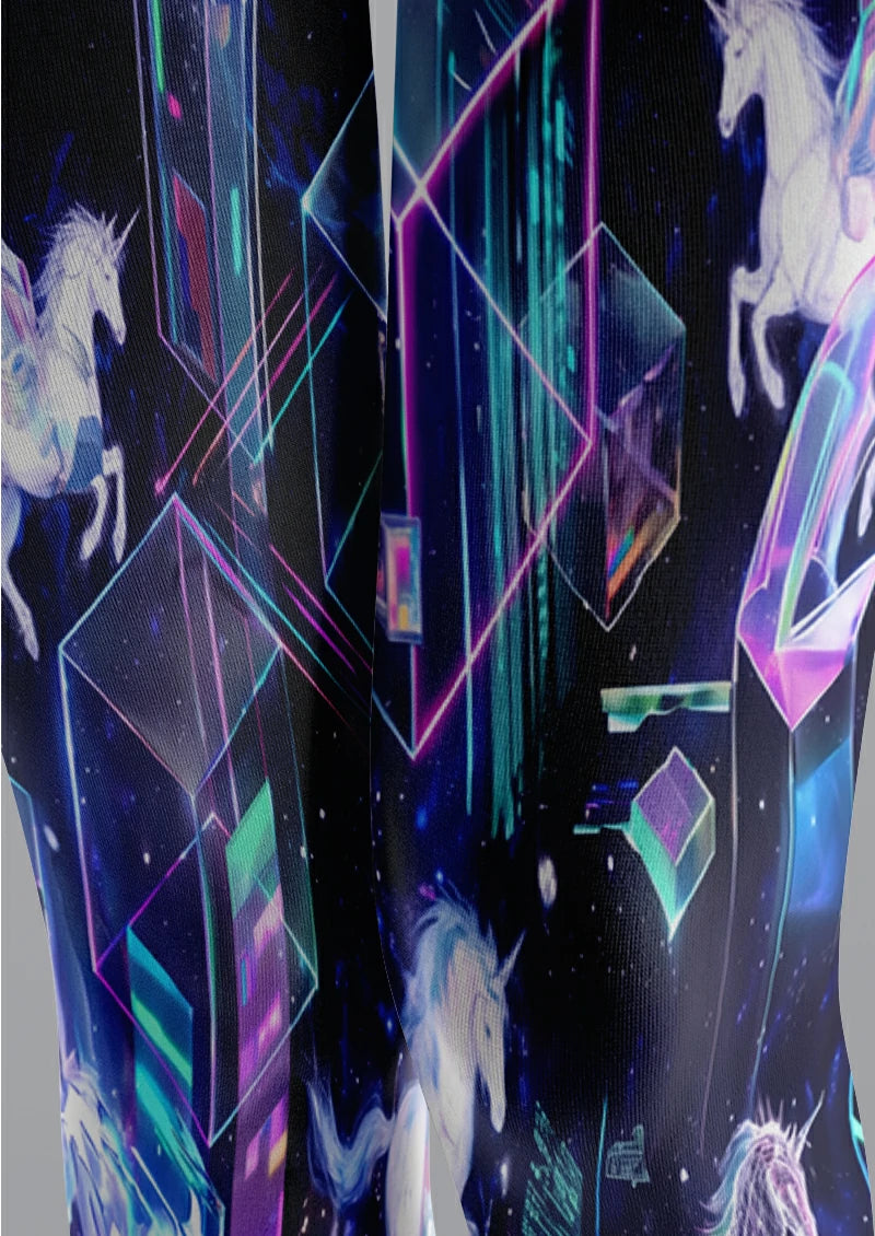 Navy Horse and Prism Tights