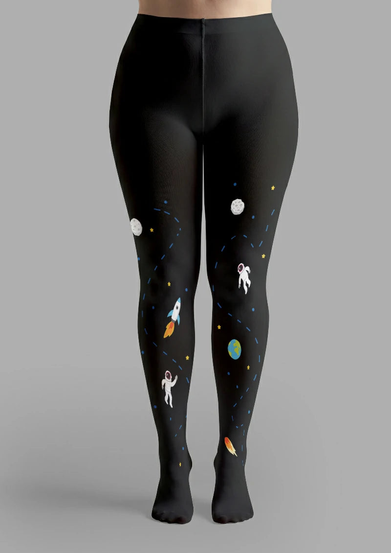 Black Astronaut Rocket Tights