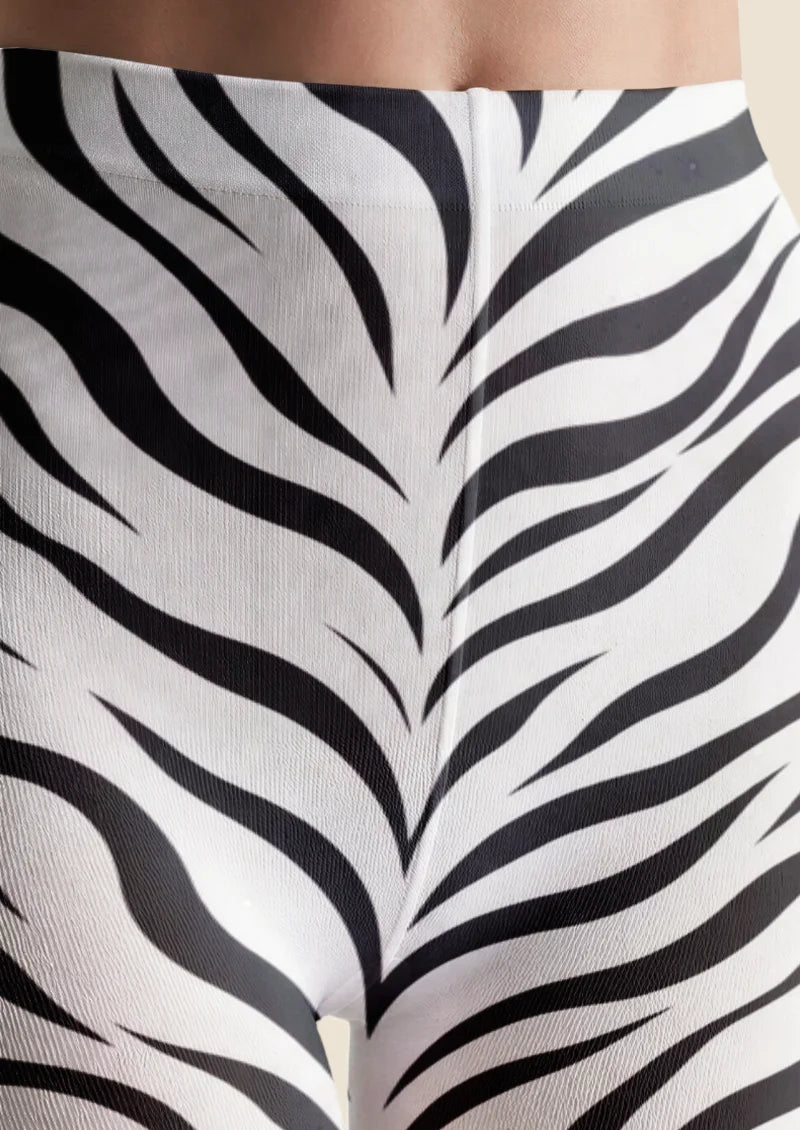 White Tiger Stripe and Roaring Tiger Tights