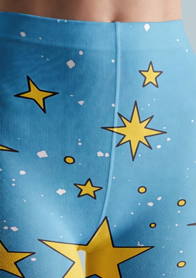 Blue Star Cat Tights