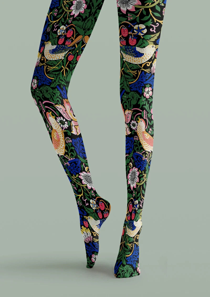 Black Bird and Strawberry Tights