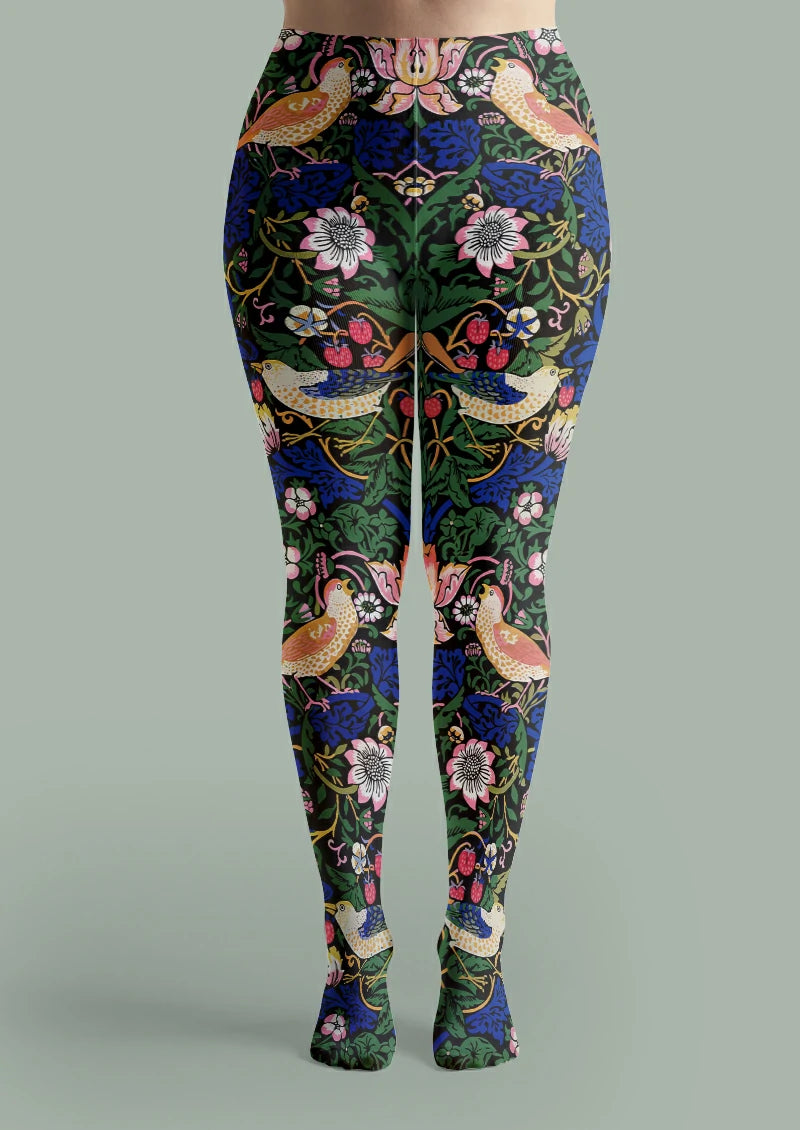 Black Bird and Strawberry Tights