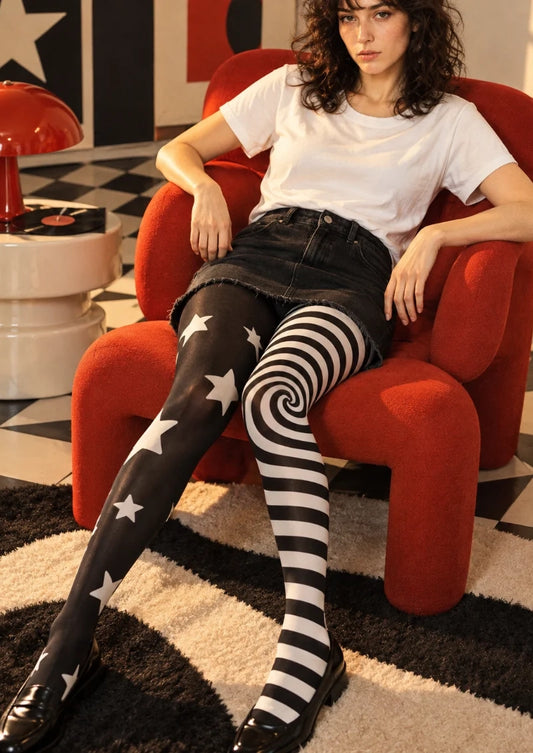 Black Star and Spiral Tights
