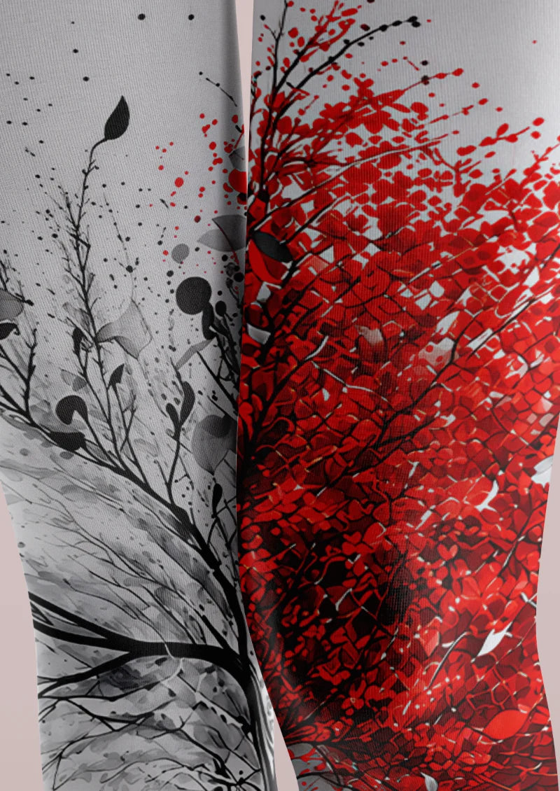 White Musical Tree Tights
