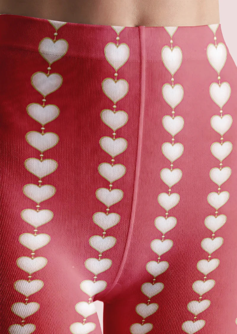 Red Heart Carousel Tights