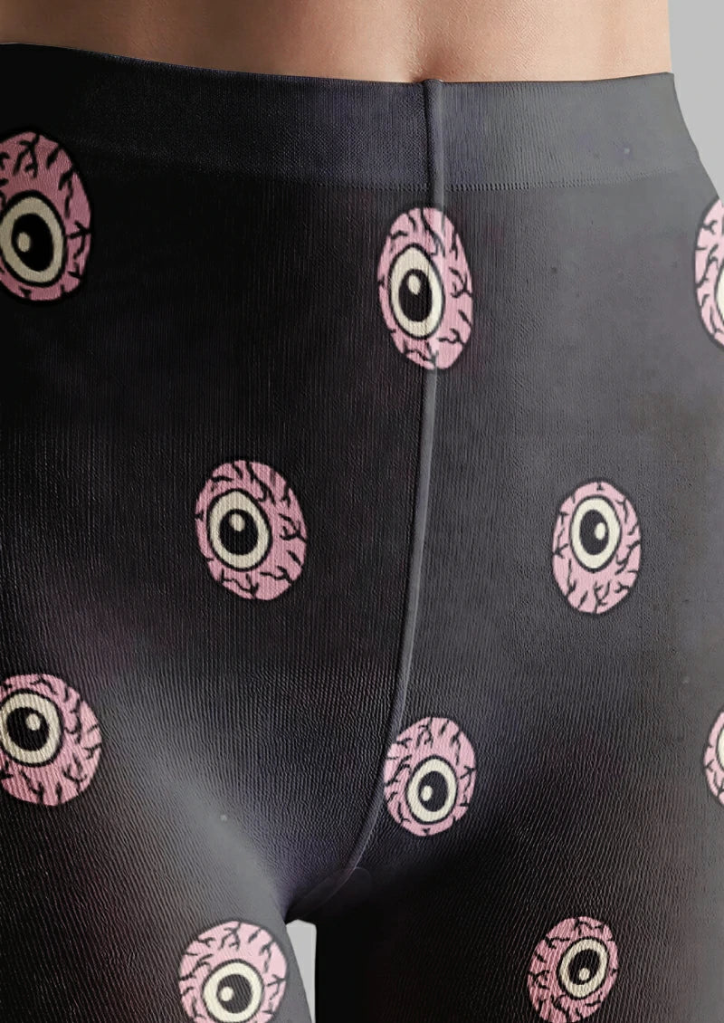 Black Eye Print Tights
