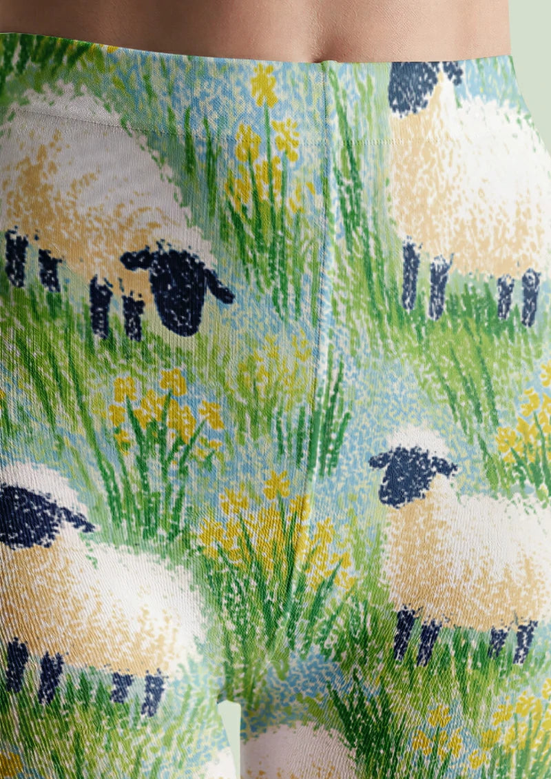Green Sheep Meadow Tights