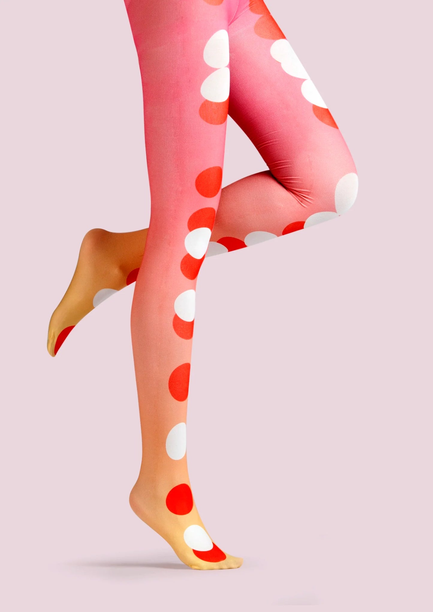 Popart Print Tights Polka dot Pantyhose/Tights [Wave point rhythm]