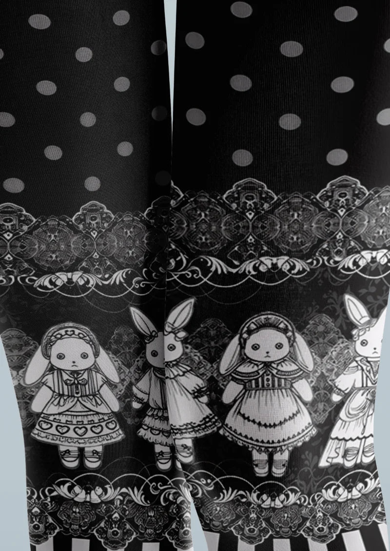 Black Doll and Rabbit Tights