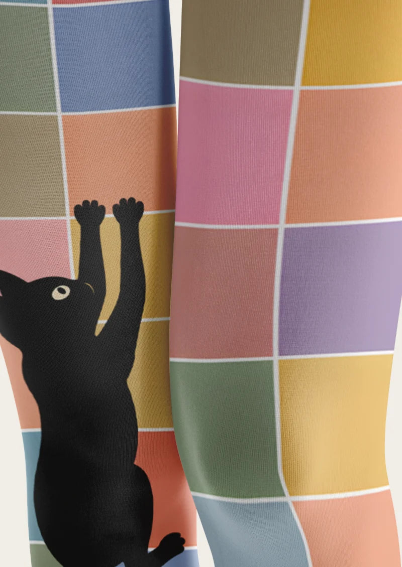 Multicolor Cat Tights