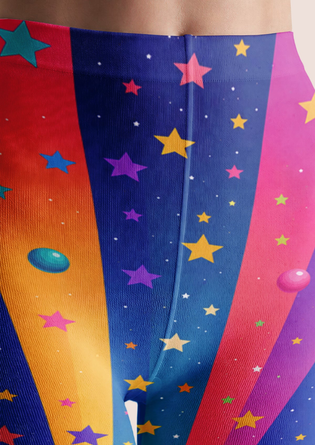 Rainbow Galaxy Star Print Tights Hosiery Pantyhose