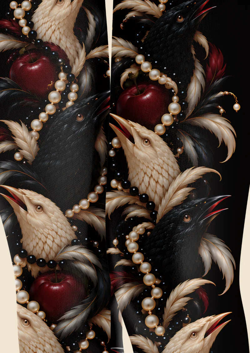 Black Raven and Pearl Tights