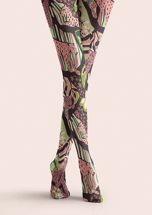 Floral pattern Botanical Tattoo Tights Hosiery Pantyhose