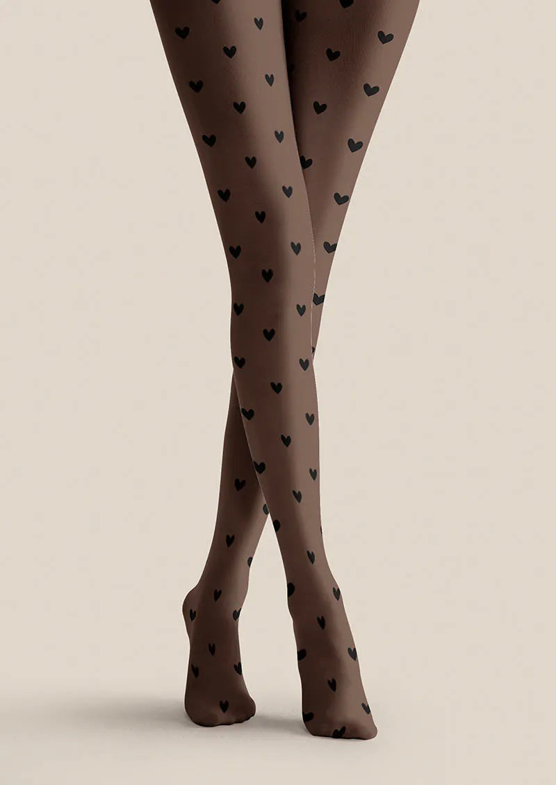 Valentine's Day Heart Dots Tights Hosiery Pantyhose