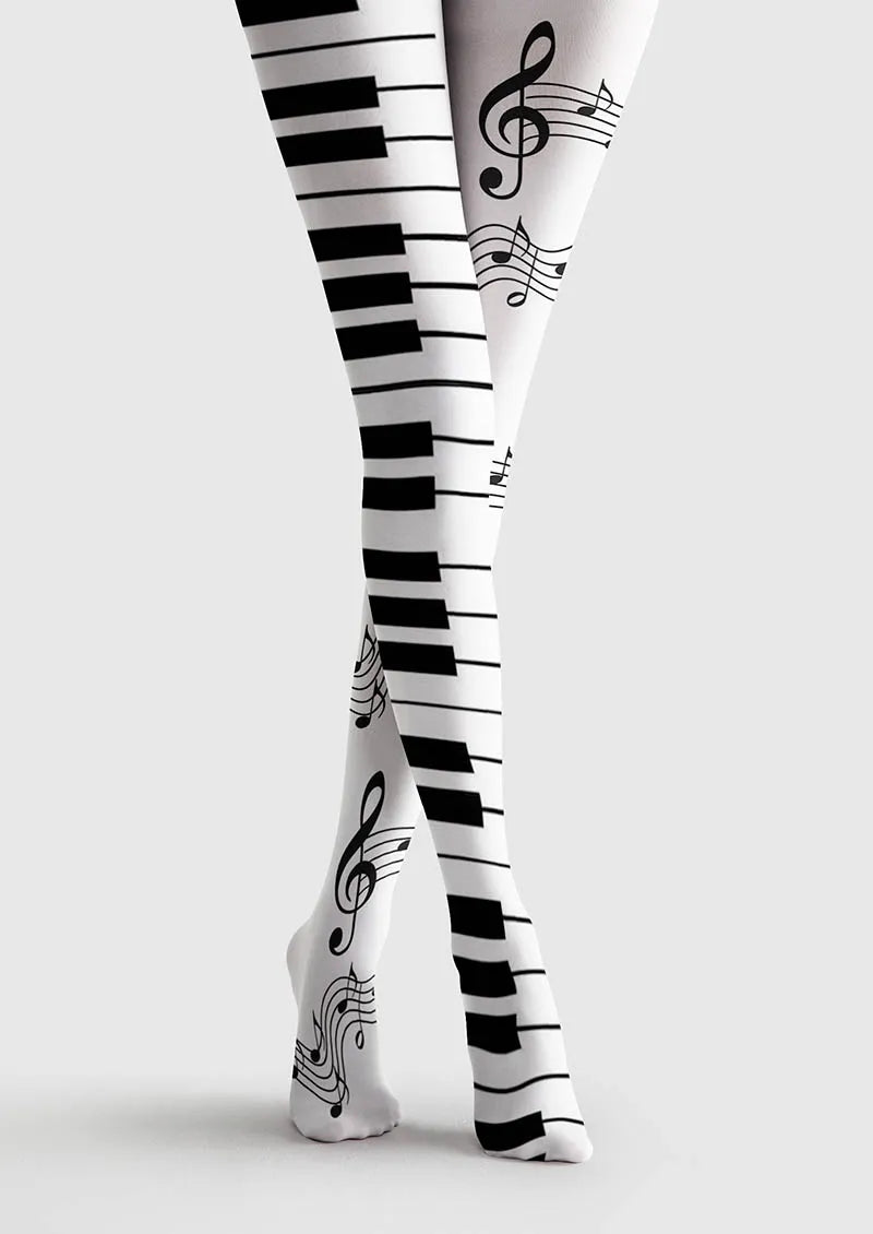 Musical elements Music Lines Tights Hosiery Pantyhose