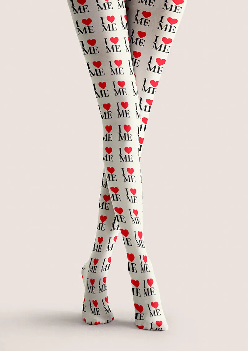 Valentine's Day Say Love Tights Hosiery Pantyhose