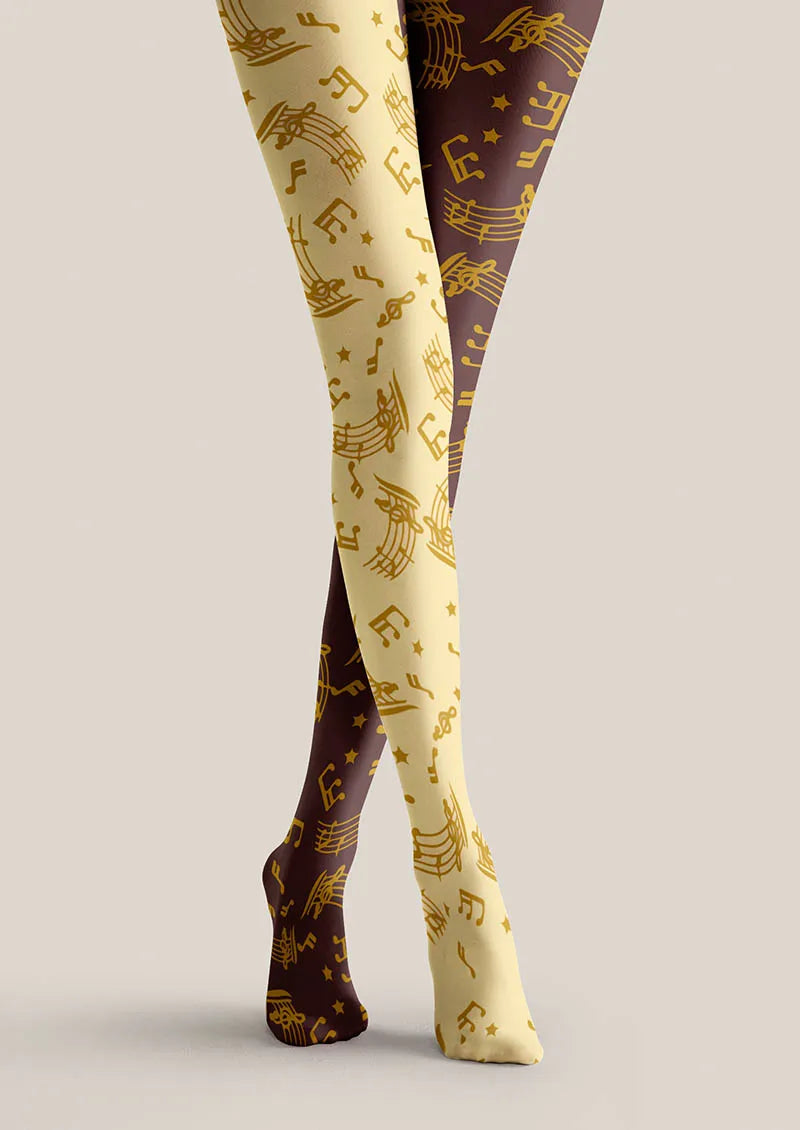 Musical elements Golden Melody Tights Hosiery Pantyhose