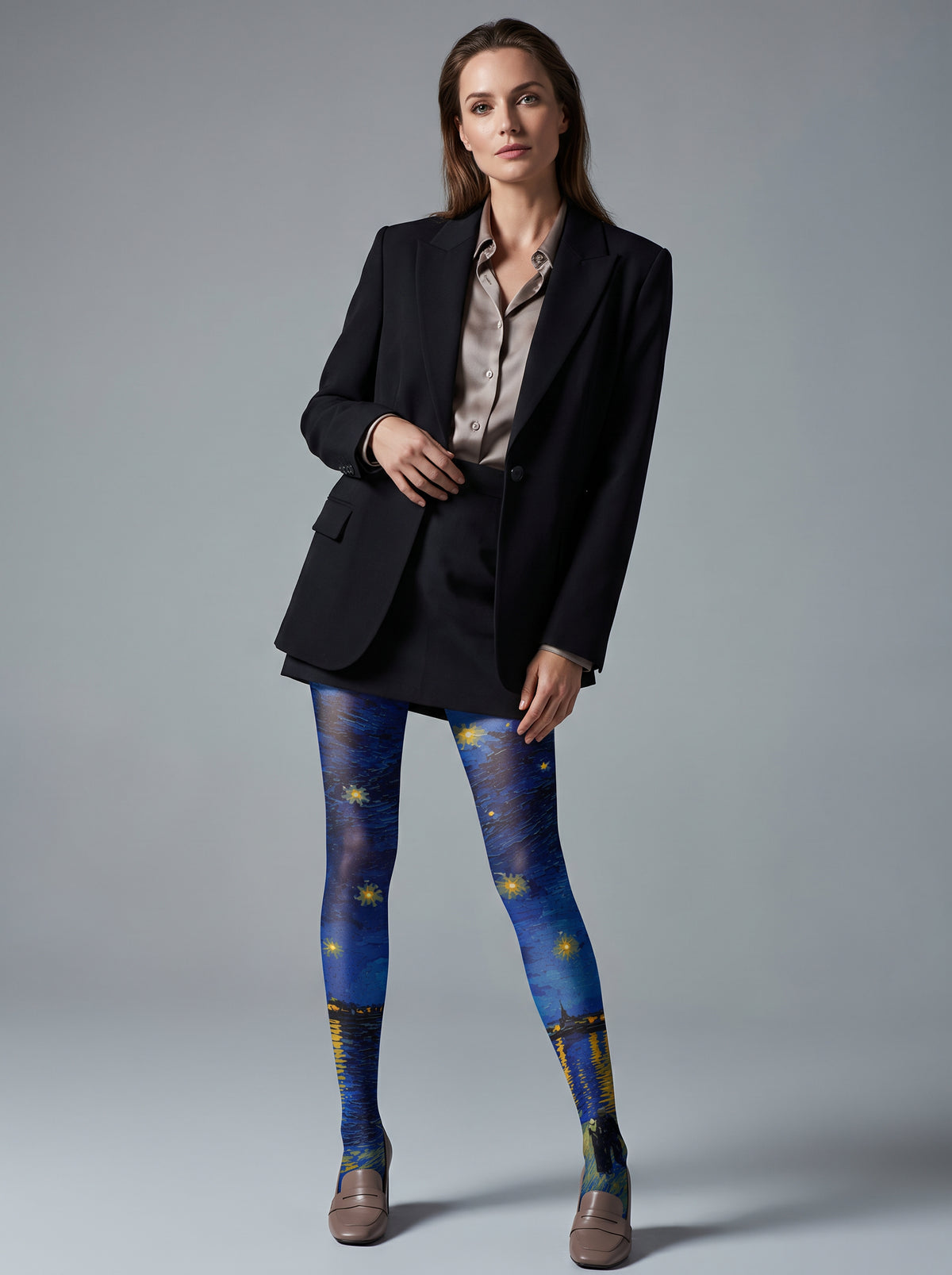 Blue Starry Night Tights