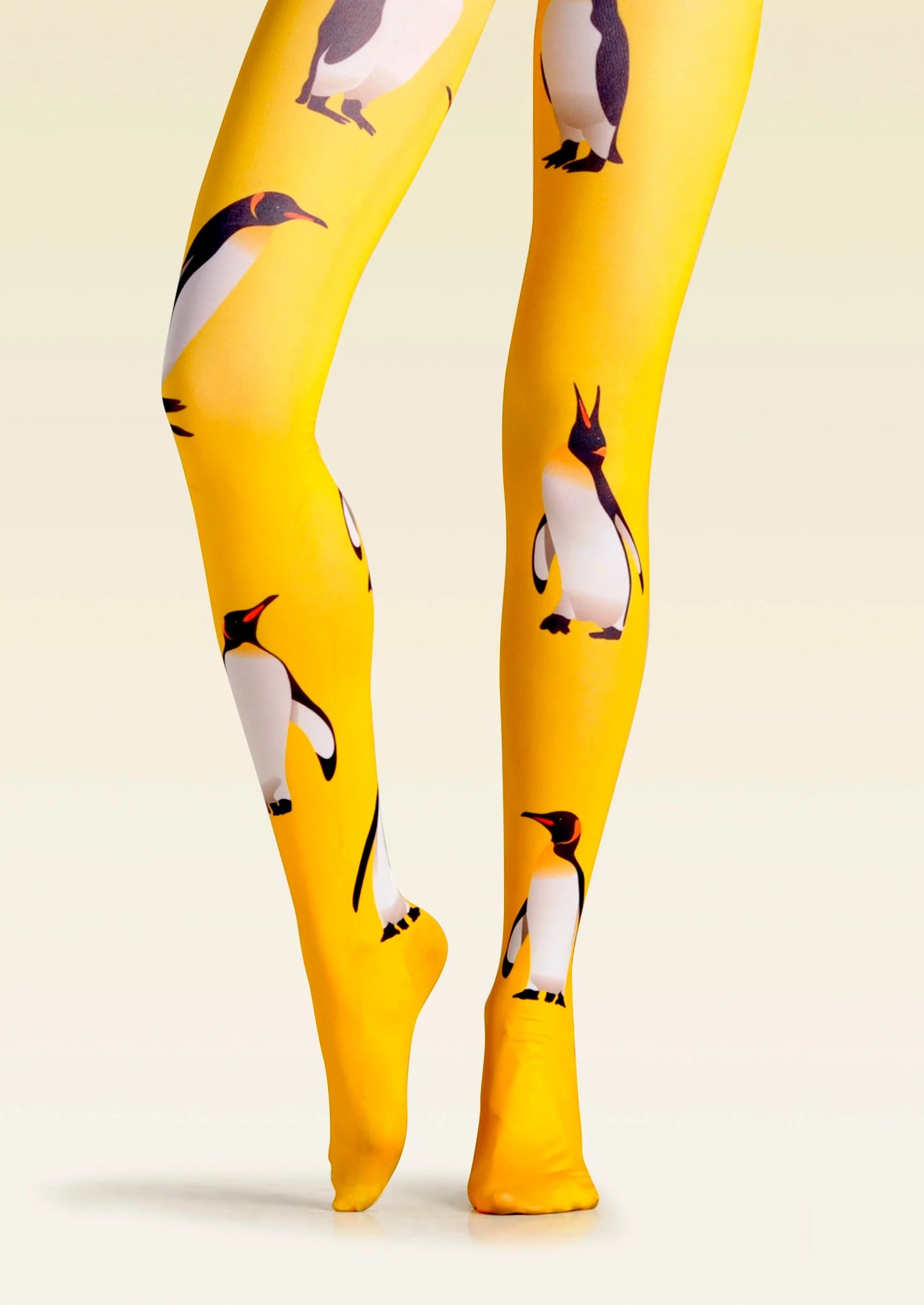 PopArt Print Tights Yellow Pantyhose/Tights [Penguin]