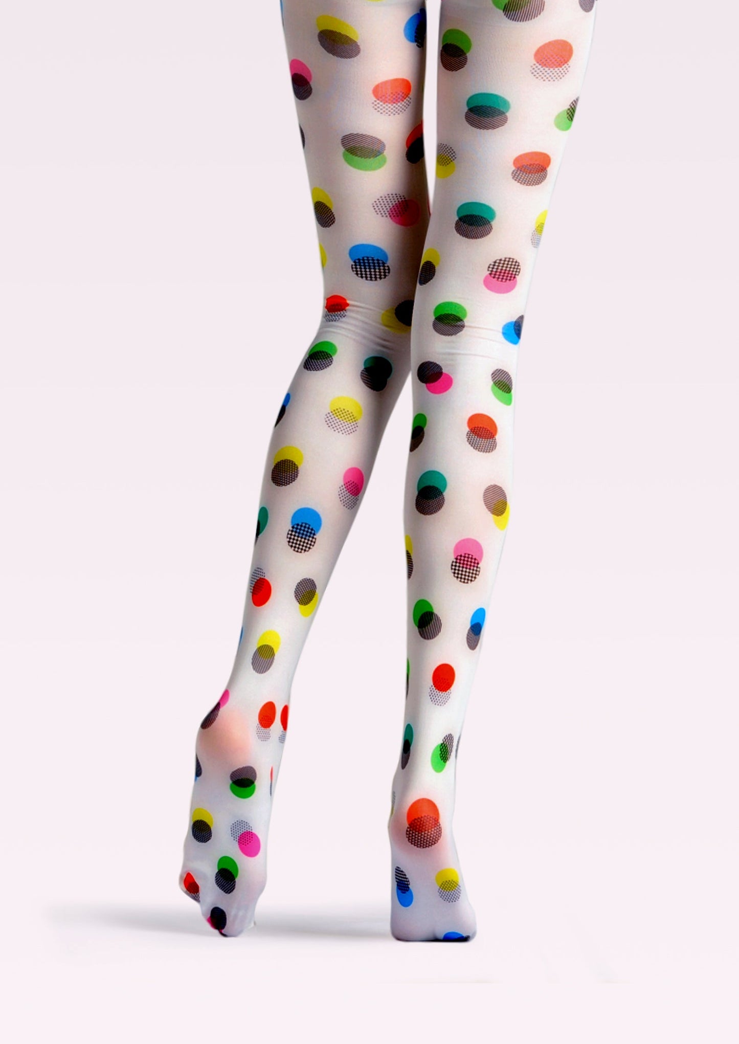 PopArt Print Tights Color Pantyhose/Tights [Polka dot candy]