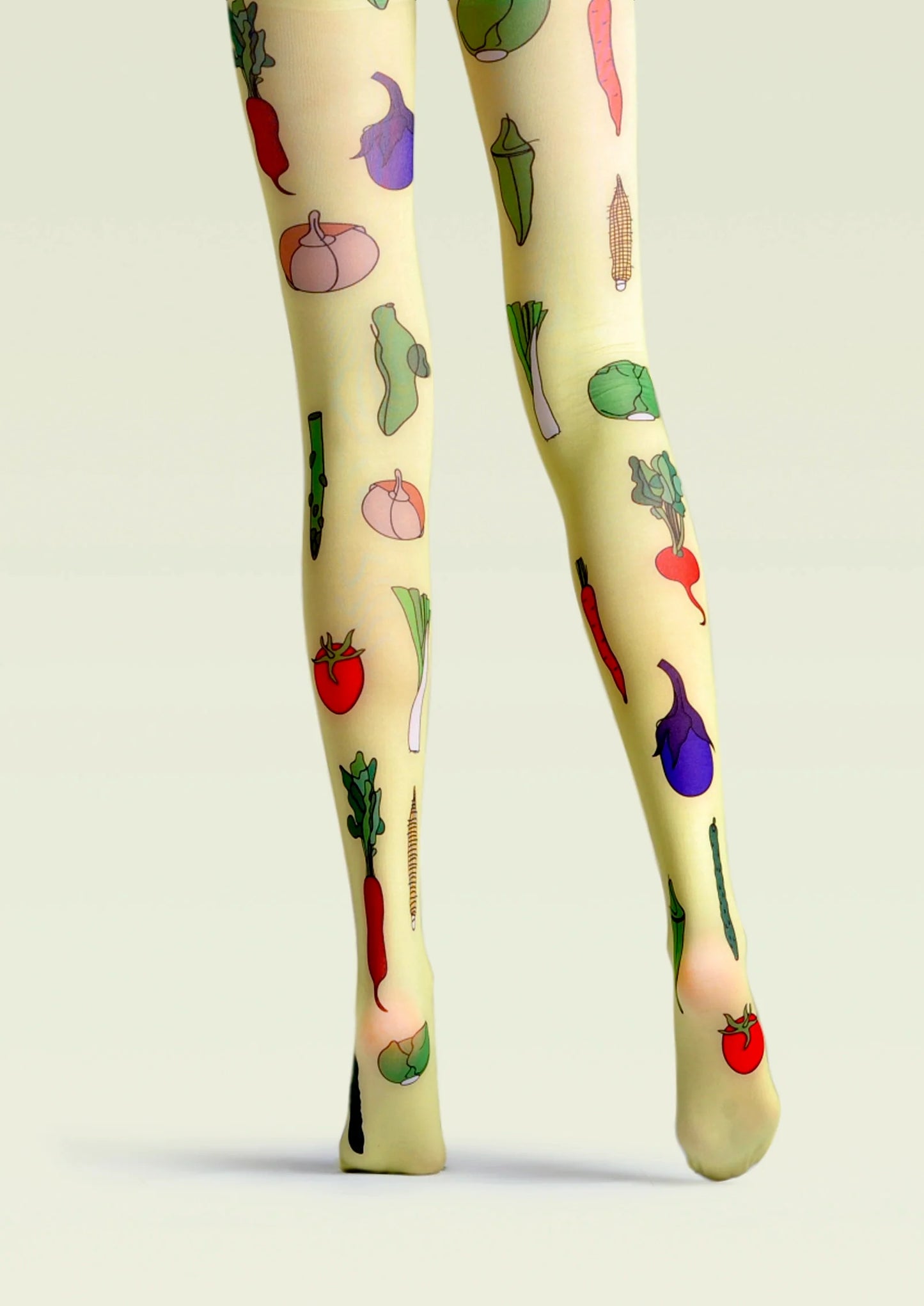 Fun Print Tights Art Pantyhose/Tights [Verdant Farm]