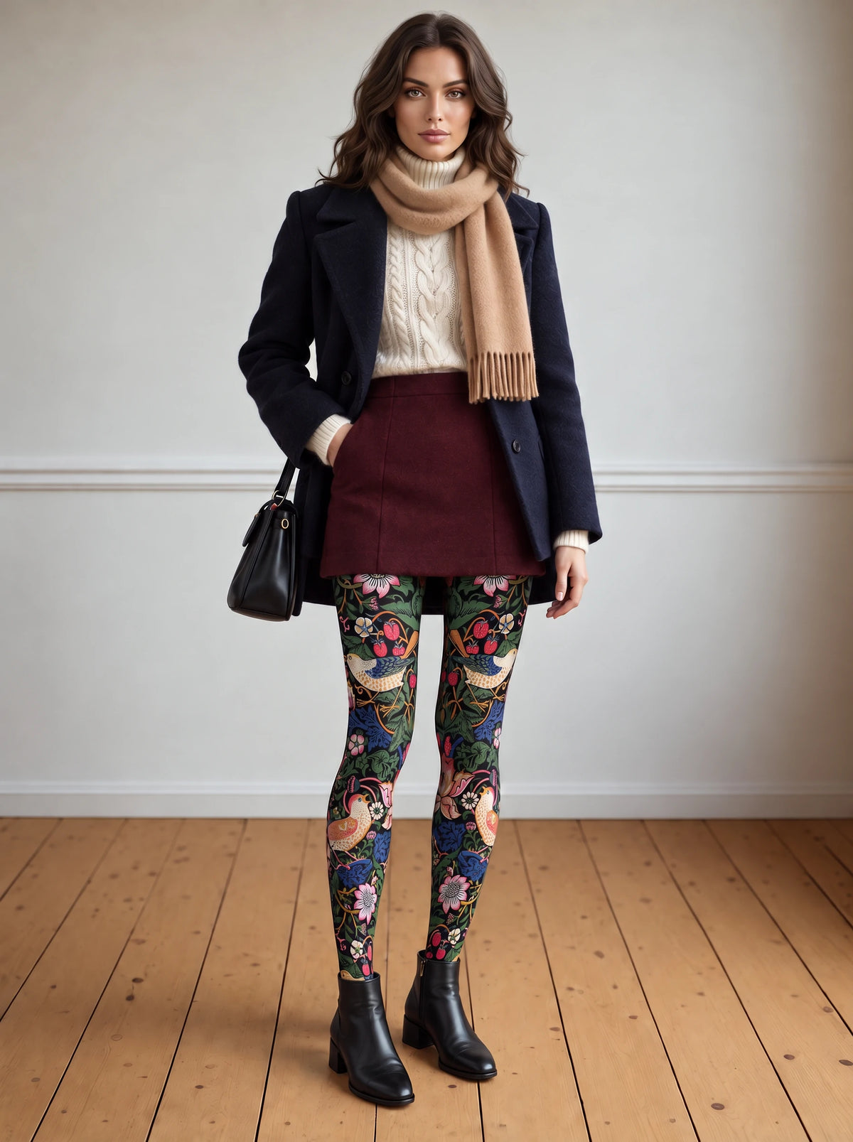 Black Bird and Strawberry Tights