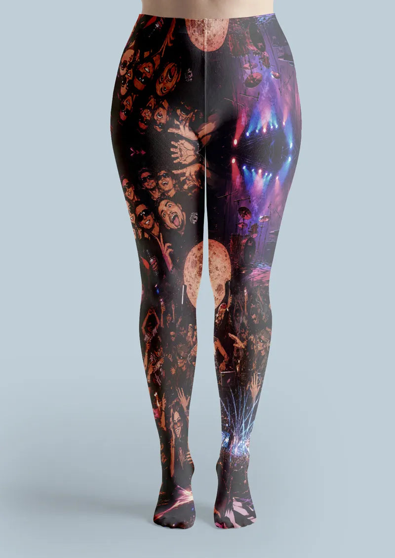 Rock Concert Live Scene Tights Hosiery Pantyhose