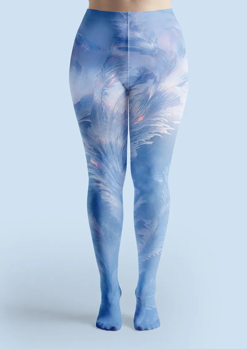Blue Ice Feather Tights