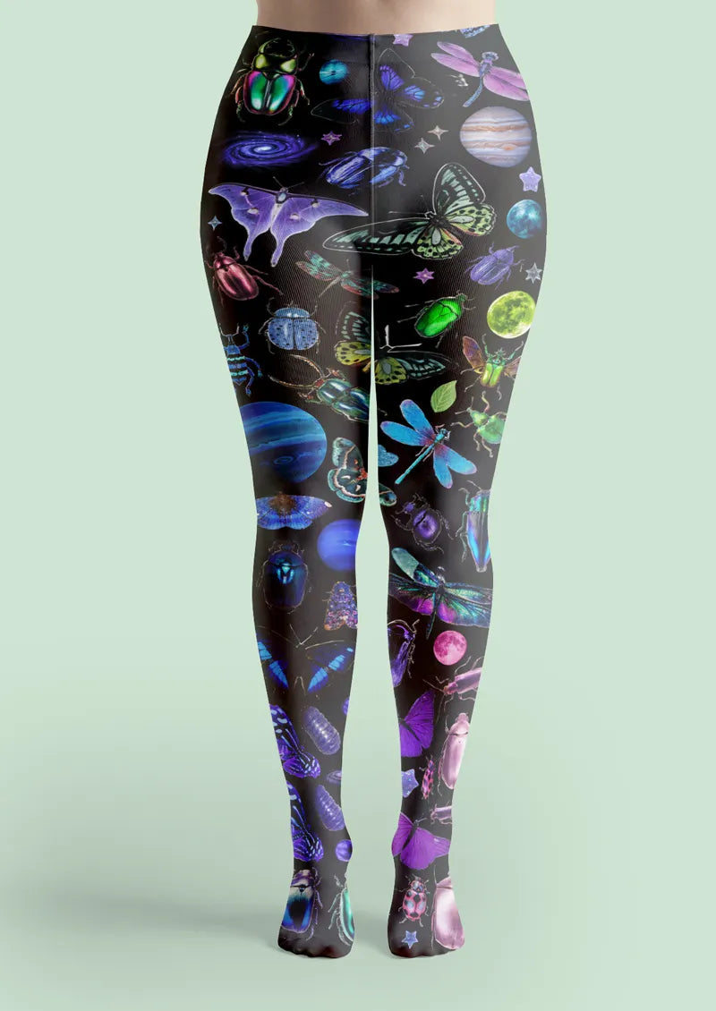 Black Celestial Insect Tights