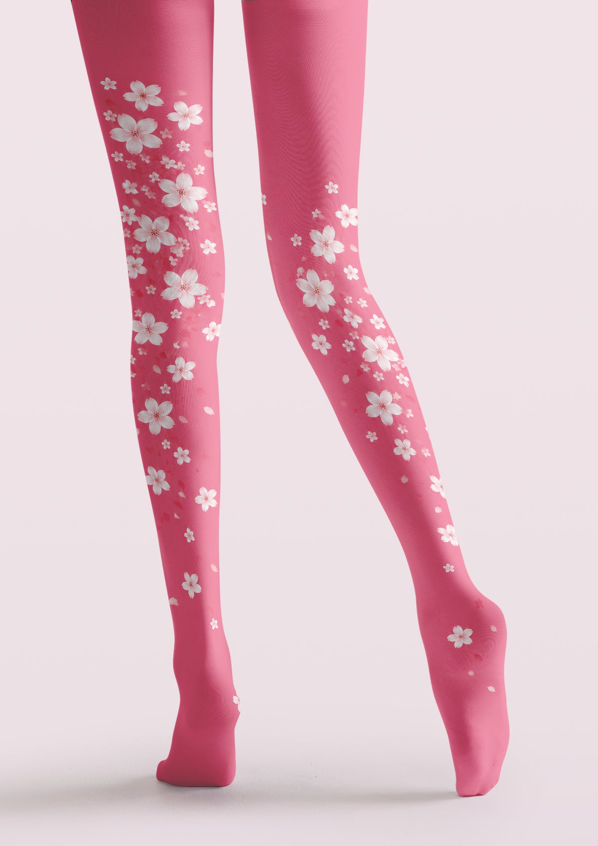 Pink Cherry Blossom Tights