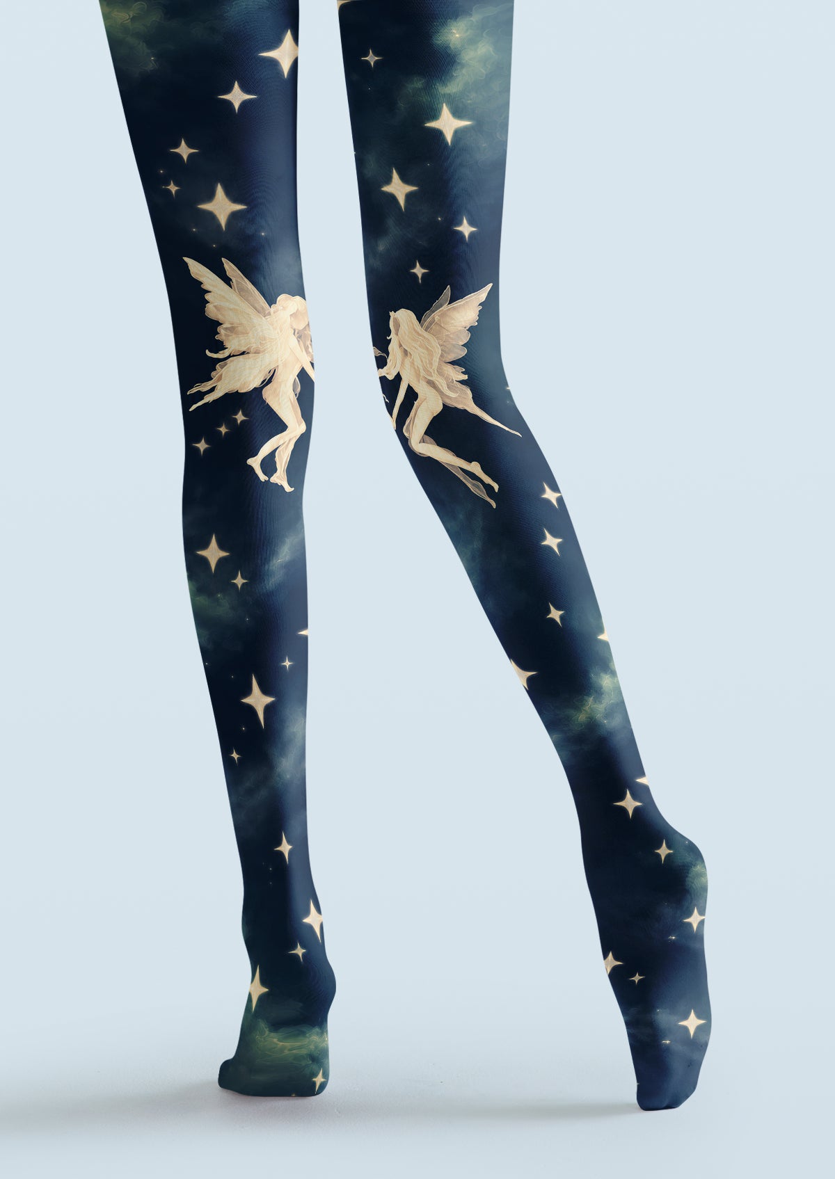 Navy Fairy and Star Tights