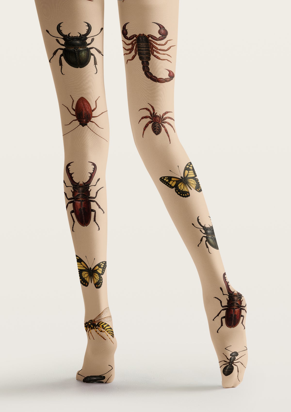 Beige Insect Tights