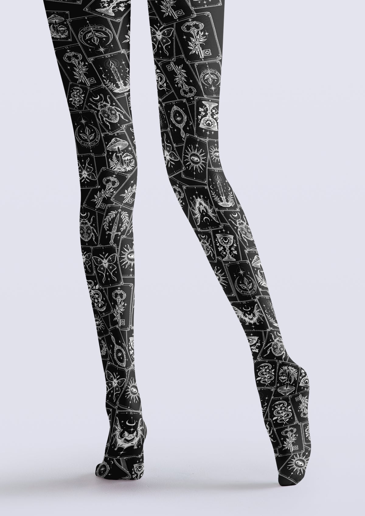 Black Tarot Card Tights