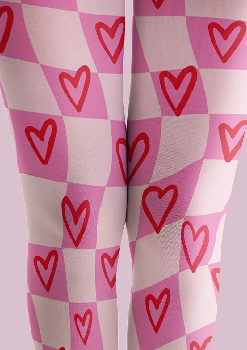 Valentine's Day Love Wave Tights Hosiery Pantyhose