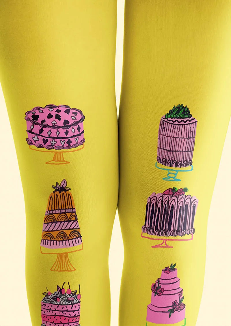 Fun Art Cake Fantasy Tights Hosiery Pantyhose