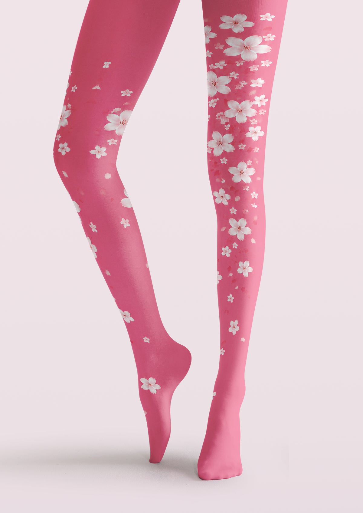 Pink Cherry Blossom Tights
