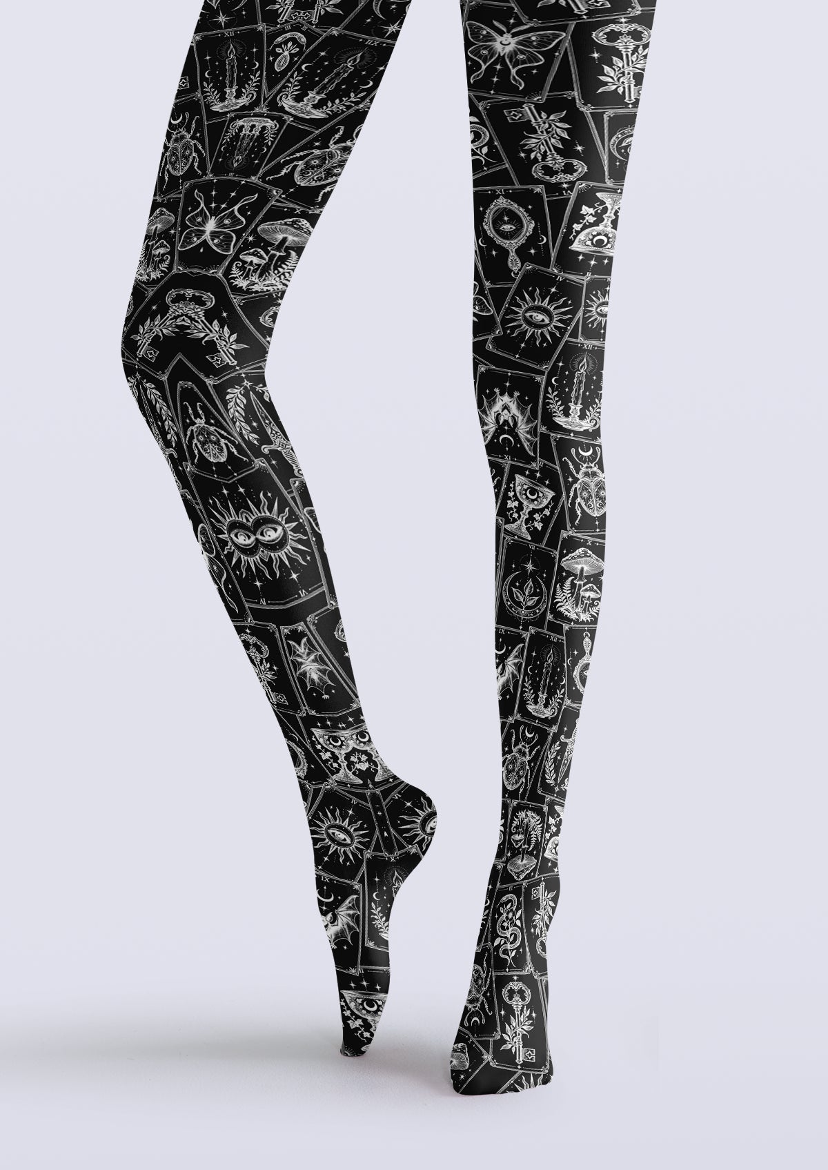 Black Tarot Card Tights