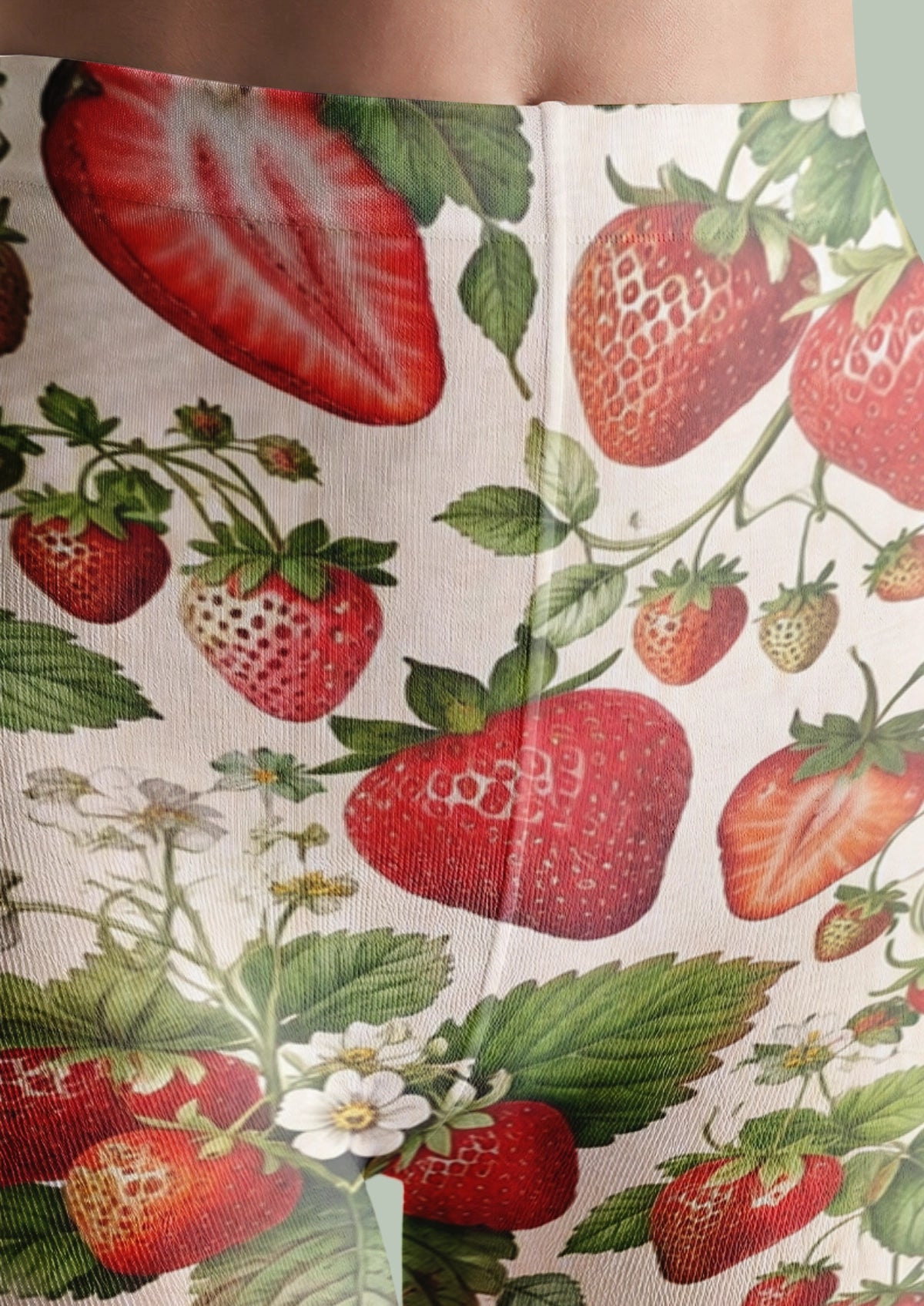 White Strawberry Garden Tights