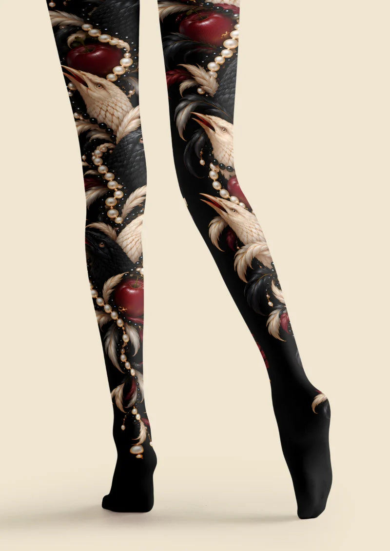 Black Raven and Pearl Tights