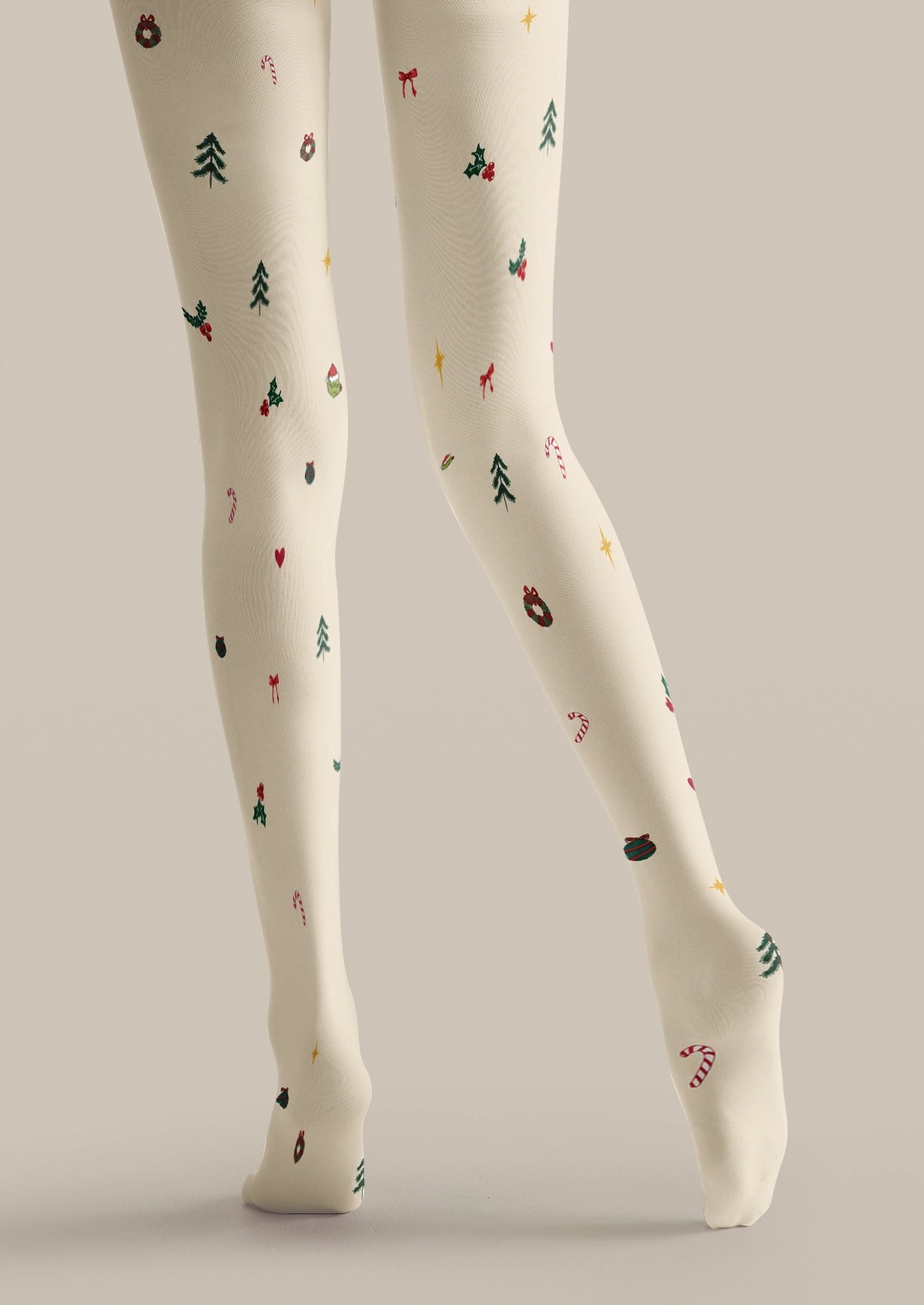 Ivory Christmas Tights