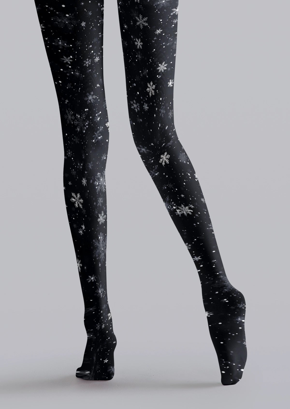 Black Snowflake Tights