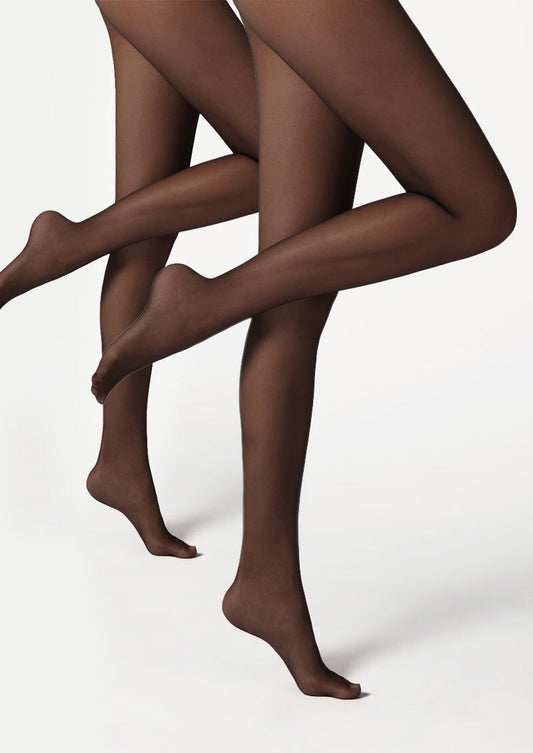 Light & Airy Whisper Sheer Tights Hosiery Pantyhose 2pc - Black